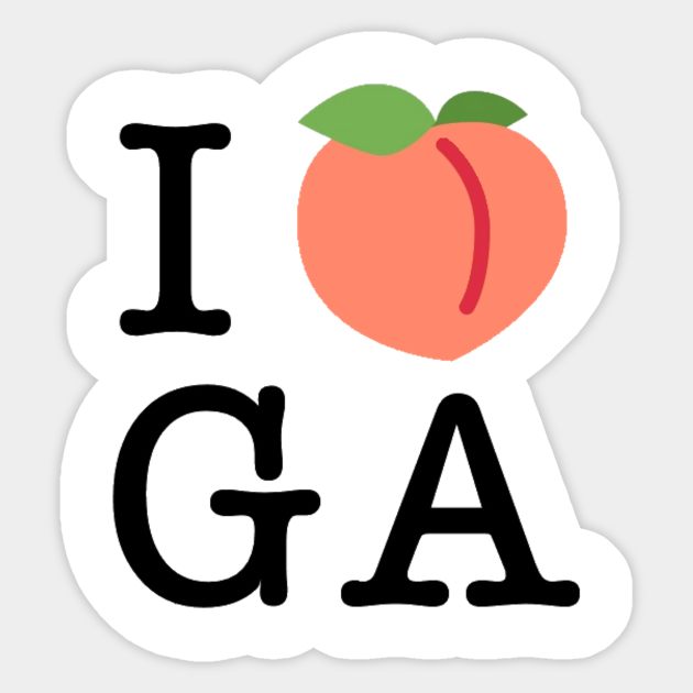 I Peach Sticker TeePublic